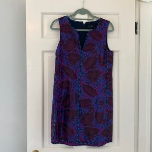 NWT J.Crew Midnight Floral Sleeveless shift dress